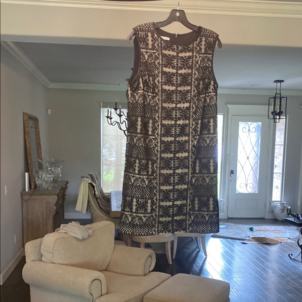 Maggy London Black and nude  Lace Dress